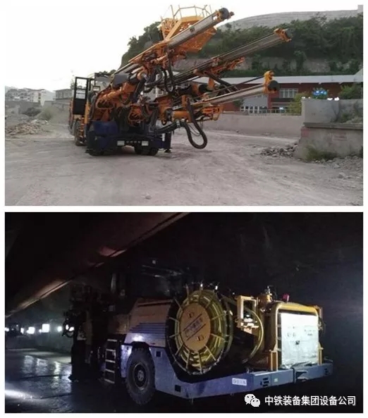 隧道施工神器———ag尊龙凯时装备三臂凿岩台车