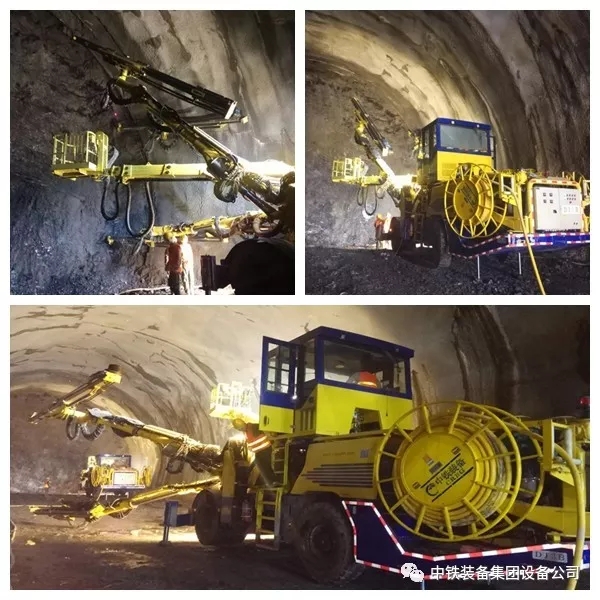 隧道施工神器———ag尊龙凯时装备三臂凿岩台车